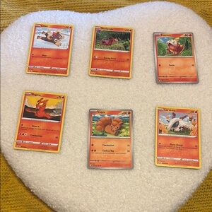 Trading Card Game Set - Red and Orange